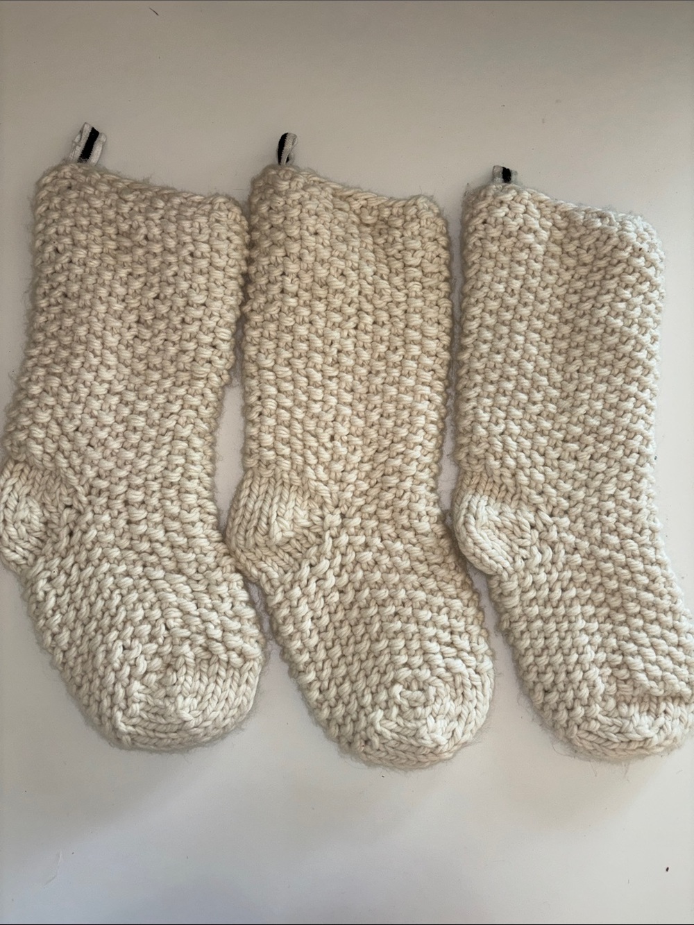 Threshold Studio McGee Chunky Stockings in Cream Color-Set of 3